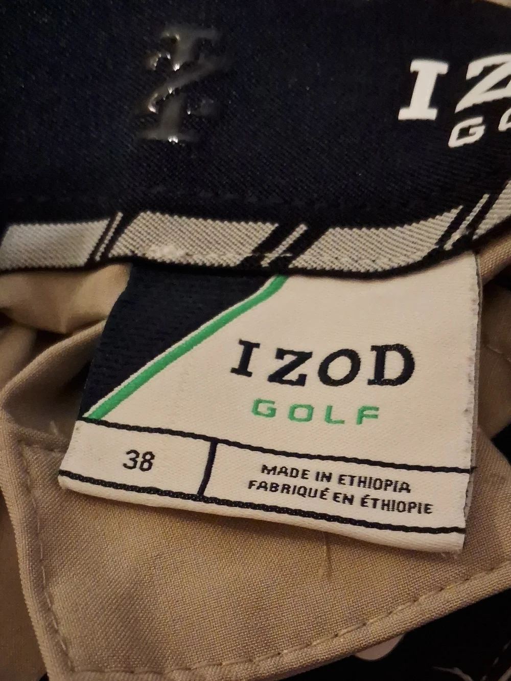 Izod Tan Golf Shorts